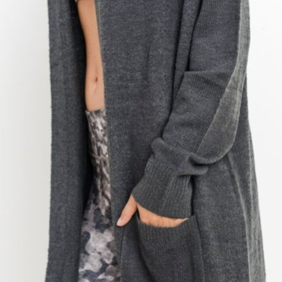 Classic Long-line Hoodie Cardigan - Picture 4 of 5